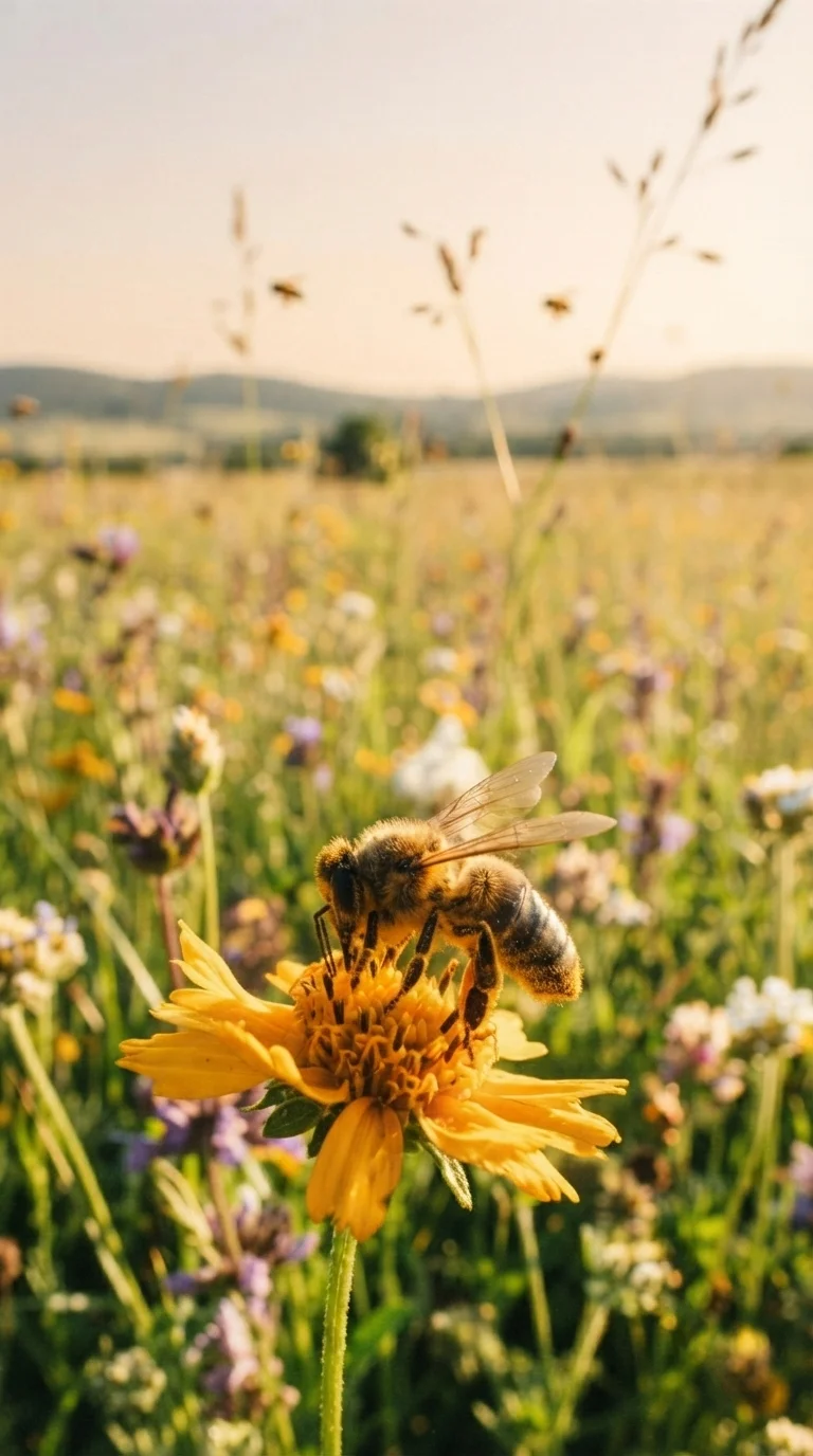 Honey boxes placed near forests