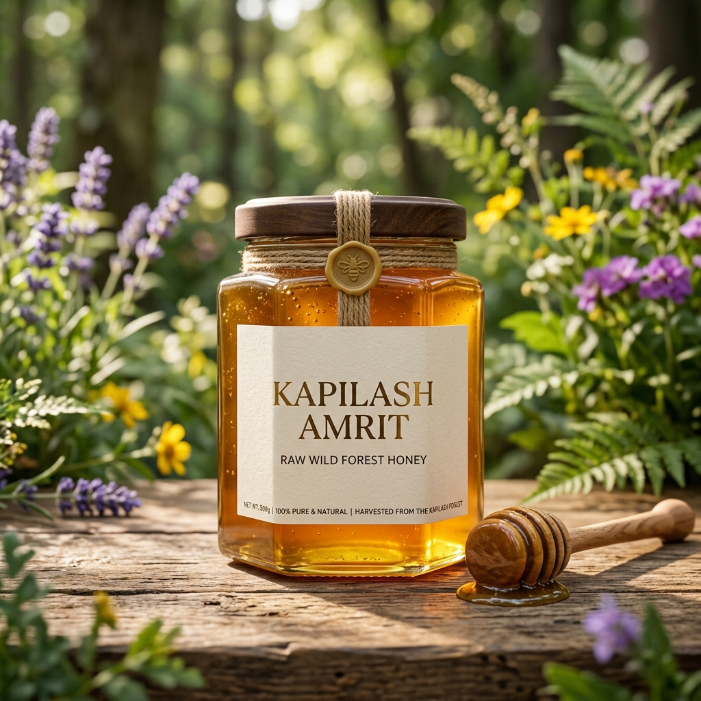 Kapilash Amrit Wild Forest Honey 500g Jar